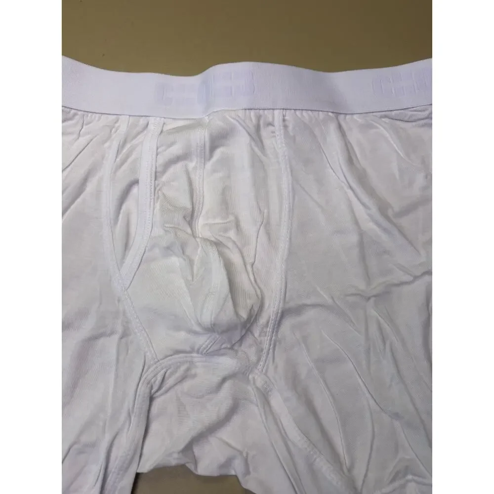 Men’s Boxer Briefs 3 Pack White XL 40-42 MicroModal Stretch CHOHB NIP